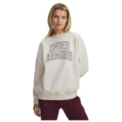 поларена,блуза,дамски,блузи,under,armour,rival,fleece,oversized,varsity,crew,sweatshirt,white,black,(beige)