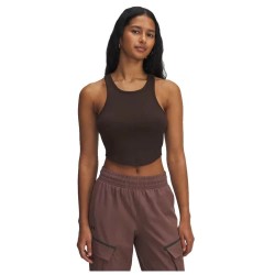 тениска,дамски,тениски,under,armour,rival,rib,sleeveless,t,shirt,brown,white,(brown)