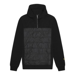 суичър,мъжки,пуловери,lyle,&,scott,hybrid,panelled,hoodie,black