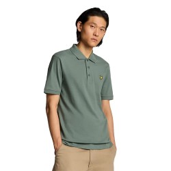 мъжки,блузи,с,яка,lyle,&,scott,plain,short,sleeve,polo,green,mercurial,(green)