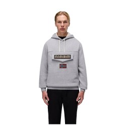 суичър,мъжки,пуловери,napapijri,burgee,winter,4,hoodie,grey,(medium,grey,melange)