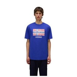 тениска,мъжки,тениски,napapijri,drapeau,short,sleeve,t,shirt,blue,(royal,blue)