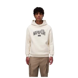 Суичър Napapijri Funes hoodie - Beige (Beige Dimity) суичър,мъжки,пуловери,napapijri,funes,hoodie,beige,(beige,dimity)