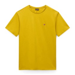 тениска,мъжки,тениски,napapijri,salis,summmer,short,sleeve,t,shirt,gold,flake,(yellow)