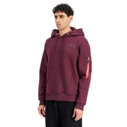 суичър,мъжки,пуловери,alpha,industries,back,print,hoodie,dark,cherry,(purple)