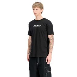 тениска,мъжки,тениски,alpha,industries,back,print,rubber,short,sleeve,t,shirt,black