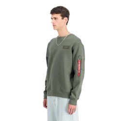 блуза,мъжки,пуловери,alpha,industries,back,print,sweatshirt,dark,olive,(green)