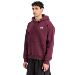 суичър,мъжки,пуловери,alpha,industries,basic,small,logo,hoodie,dark,cherry,(purple)