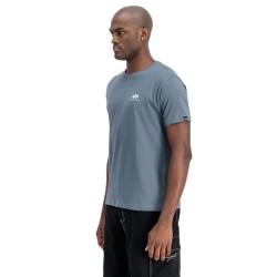 тениска,мъжки,тениски,alpha,industries,basic,small,logo,short,sleeve,t,shirt,denim,blue,(blue)