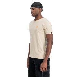 тениска,мъжки,тениски,alpha,industries,basic,small,logo,short,sleeve,t,shirt,organic,beige,(beige)