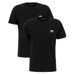 тениска,мъжки,тениски,alpha,industries,basic,small,logo,short,sleeve,t,shirt,2,units,black
