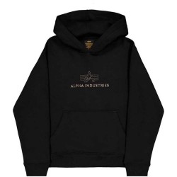 суичър,мъжки,пуловери,alpha,industries,basic,tpu,hoodie,black,shiny,gold,(black)