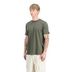 тениска,мъжки,тениски,alpha,industries,label,back,print,short,sleeve,t,shirt,dark,olive,(green)