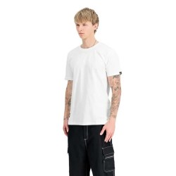 тениска,мъжки,тениски,alpha,industries,label,back,print,short,sleeve,t,shirt,white