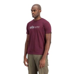 тениска,мъжки,тениски,alpha,industries,label,short,sleeve,t,shirt,dark,cherry,(purple)
