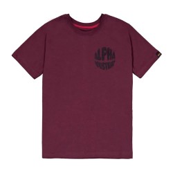 тениска,детски,тениски,alpha,industries,logo,bp,short,sleeve,t,shirt,dark,cherry,(purple)