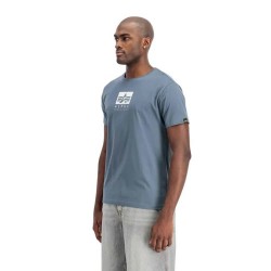 тениска,мъжки,тениски,alpha,industries,satin,logo,t,short,sleeve,t,shirt,denim,blue,(blue)