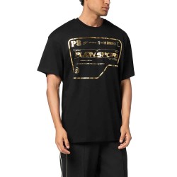 тениска,мъжки,тениски,philipp,plein,sport,faec,mtk8373,ste001n,short,sleeve,t,shirt,black,light,gold,(black)