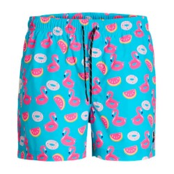 бански,гащета,мъжки,бански,костюми,jack,&,jones,maui,novelty,swimming,shorts,blue,(blue,pink)