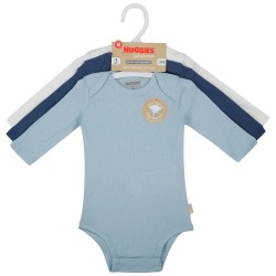 Huggies clothes 6Z2967 Long Sleeve Body 3 units - Blue (Skyway) детски,облекла,за,момчета,детски,облекла,за,момичета,huggies,clothes,6z2967,long,sleeve,body,3,units,blue,(skyway)