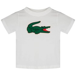 Детска тениска Lacoste kids Sport short sleeve T-shirt - White (White) детска,тениска,мъжки,тениски,дамски,тениски,lacoste,kids,sport,short,sleeve,t,shirt,white,(white)