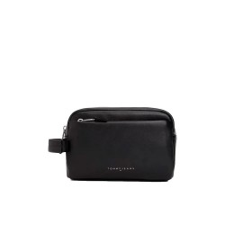несесер,тоалетни,принадлежности,tommy,hilfiger,linear,leather,wash,bag,black