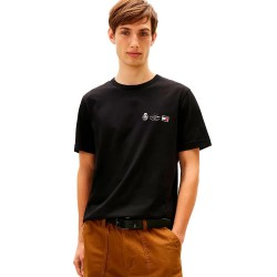 тениска,мъжки,тениски,tommy,hilfiger,small,crest,outline,short,sleeve,t,shirt,black,(black)