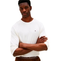 пижама,мъжки,пижами,tommy,hilfiger,um0um03609,pyjama,white,(legacy,brown)