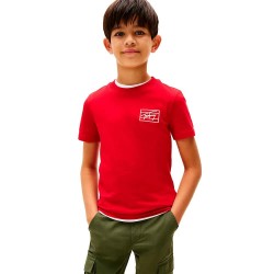тениска,детски,тениски,tommy,hilfiger,varsity,print,short,sleeve,t,shirt,medium,red,(red)
