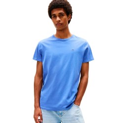 тениска,мъжки,тениски,tommy,jeans,dm0dm04411,slim,fit,short,sleeve,t,shirt,soft,sapphire,(blue)