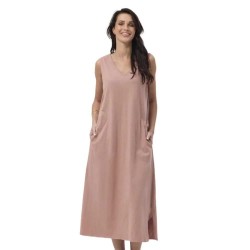 рокля,дамски,поли,и,рокли,redgreen,dezi,sleeveless,long,dress,rose,(pink)