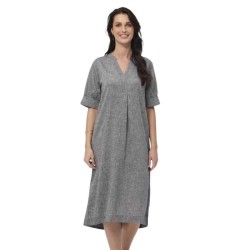 рокля,дамски,поли,и,рокли,redgreen,divine,3,4,sleeve,midi,dress,grey,(black,melange)