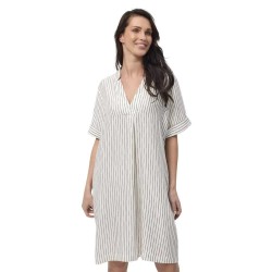 рокля,дамски,поли,и,рокли,redgreen,dora,short,sleeve,dress,grey,(black,stripe)