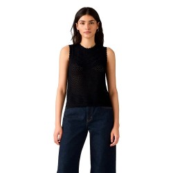 тениска,дамски,тениски,levi´s,®,adrienne,crochet,sleeveless,t,shirt,anthracite,night,(black)