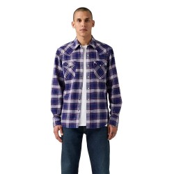 риза,с,дълъг,ръкав,мъжки,ризи,levi´s,®,barstow,western,standard,long,sleeve,shirt,hawley,plaid,blue,depths