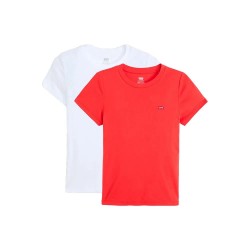 тениска,дамски,тениски,levi´s,®,essential,short,sleeve,t,shirt,2,units,white,poppy,red,white,poppy,red,(red,white)