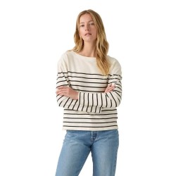 фланелка,с,къс,ръкав,дамски,топове,levi´s,®,marin,stripe,short,sleeve,top,magnolia,stripe,egret,anthracite