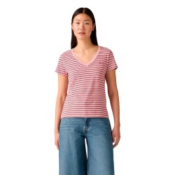 тениска,дамски,тениски,levi´s,®,the,perfect,short,sleeve,v,neck,t,shirt,clara,stripe,zephyr,(pink)