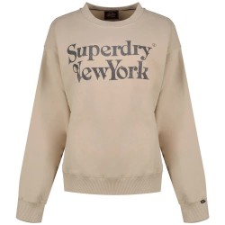 блуза,дамски,блузи,superdry,brand,mark,loose,fit,sweatshirt,off,grey,(beige)