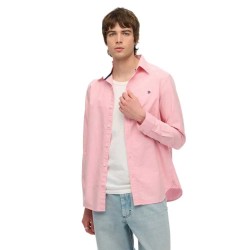 риза,с,дълъг,ръкав,мъжки,ризи,superdry,classic,oxford,long,sleeve,shirt,city,pink,chambray,(pink)