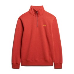 блуза,мъжки,пуловери,superdry,essential,logo,henley,sweatshirt,cinnabar,orange,marl,(orange)