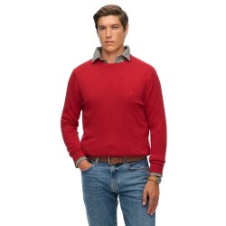 блуза,мъжки,пуловери,superdry,essentials,sweater,crimson,red,marl