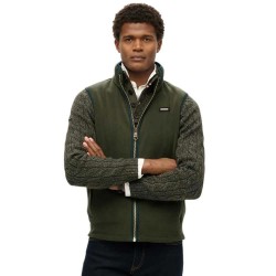 потник,мъжки,потници,superdry,estate,fleece,vest,surplus,goods,olive,green,(green)