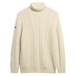 блуза,мъжки,пуловери,superdry,jacob,high,neck,sweater,winter,white,(beige)