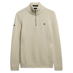 блуза,мъжки,пуловери,superdry,m6110706a,half,zip,sweater,cream,(beige)
