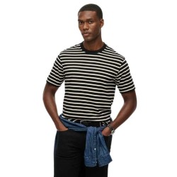 тениска,мъжки,тениски,superdry,merchant,stripe,short,sleeve,t,shirt,black,stripe,(black)