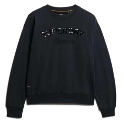 блуза,дамски,блузи,superdry,premium,design,loose,fit,sweatshirt,vulcan,black,(black)