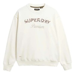 блуза,дамски,блузи,superdry,premium,design,loose,fit,sweatshirt,chalk,white,(beige)