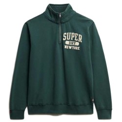 блуза,мъжки,пуловери,superdry,vintage,athletic,half,zip,sweatshirt,eagle,green,(green)