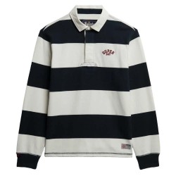 Тениска Superdry Vintage Athletic Stripe Rugby long sleeve T-shirt - Beige / Blue (Eclipse Navy / Ecru) тениска,мъжки,тениски,superdry,vintage,athletic,stripe,rugby,long,sleeve,t,shirt,beige,blue,(eclipse,navy,ecru)